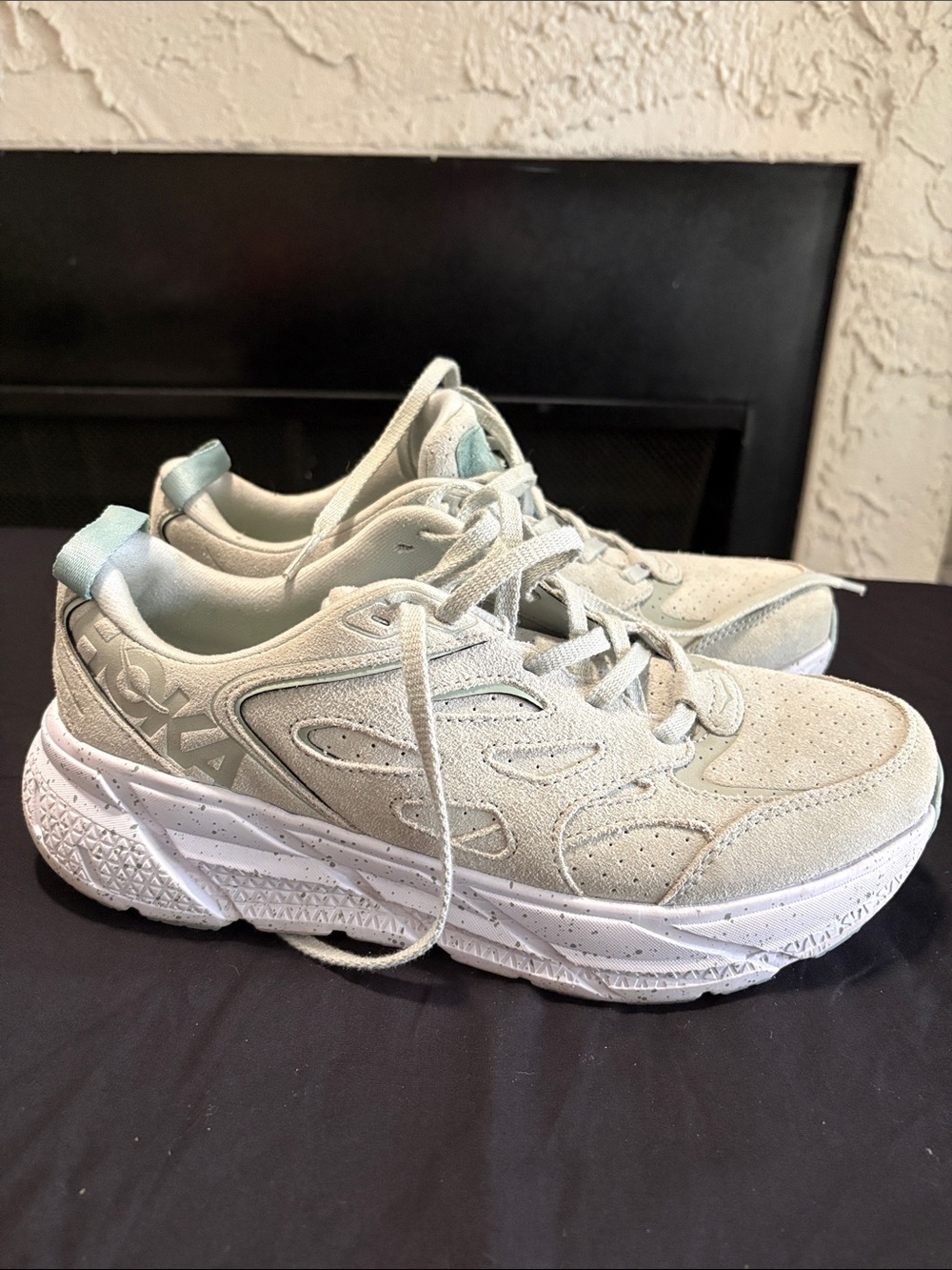 Hoka Women's Sneakers in Light Sage with Mint Accents - Picture 6 of 10